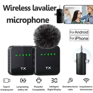 F11 Three-In-One Wireless Lapel Microphone, Short Video Shooting Phone Noise Reduction Live Streaming Mic, Professional Quality Recording