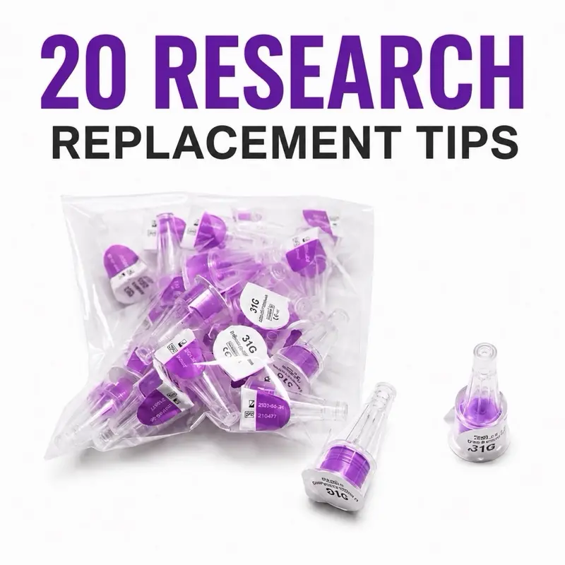 Replacement Tips 31g 8mm, Laboratory Research Supplies