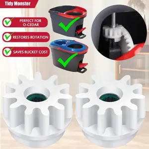 Durable Pedal Bearing Replacement Part with Clutch Gear and Rotatable Gear Ring, Fixes Pedal Issues, Compatible with 90% of Outdoorfun Spin Mop EasyWring Cleaning Bucket System