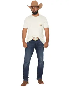Wrangler Men's 20X 44Mwx Pepperstone Dark Wash Slim Straight Stretch Denim Jeans - 112367626