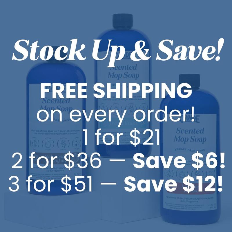 Scented Mop Soap - Floor Cleaner for Home - Hotel Luxury Scents