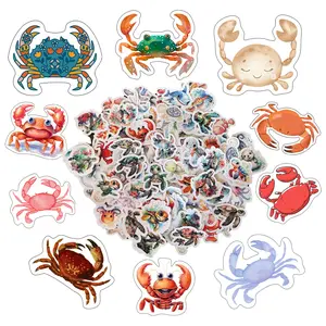 (Marine Life) Ocean Stickers for Water Bottles, Cute Stickers for Laptop Phone Skateboard Luggage Helmet Guitar Bike Car, Cool and Trendy Waterproof Vinyl Decal