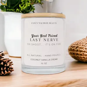 Fancy Nachlie Beauty| Home Essential, Coconut Cream Vanilla Scented Candle, Excellent Gift, Decor Deodorant Freshener Fragrance Nature