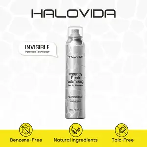 Halovida Instant Fresh Volumizing Invisible Dry Shampoo - Organic Cleansing Conditioner for Voluminous & Hydrated Hair, Absorbs Oils,Gentle,Clarifying Shampoo(150ml/60ml),#SummerVibes #petlovers