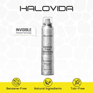Halovida Instant Fresh Volumizing Invisible Dry Shampoo - Organic Cleansing Conditioner for Voluminous & Hydrated Hair, Absorbs Oils,Gentle,Clarifying Shampoo(150ml/60ml), summerwins