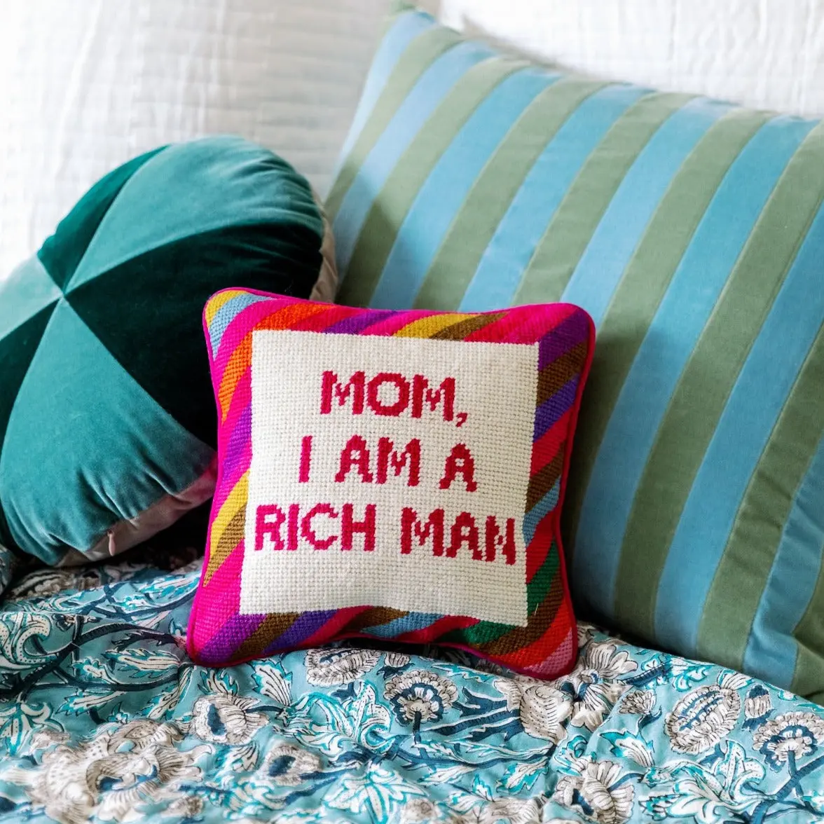 Furbish Studio Cher Knows Best Needlepoint Pillow