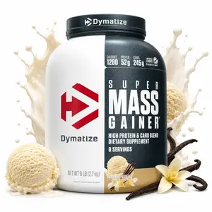 Dymatize Super Mass Gainer High Protein Supplement Powder - Gourmet Vanilla Flavor, Fitness Dietary Shake Mix, Daily Nutritional Support, 8 Servings