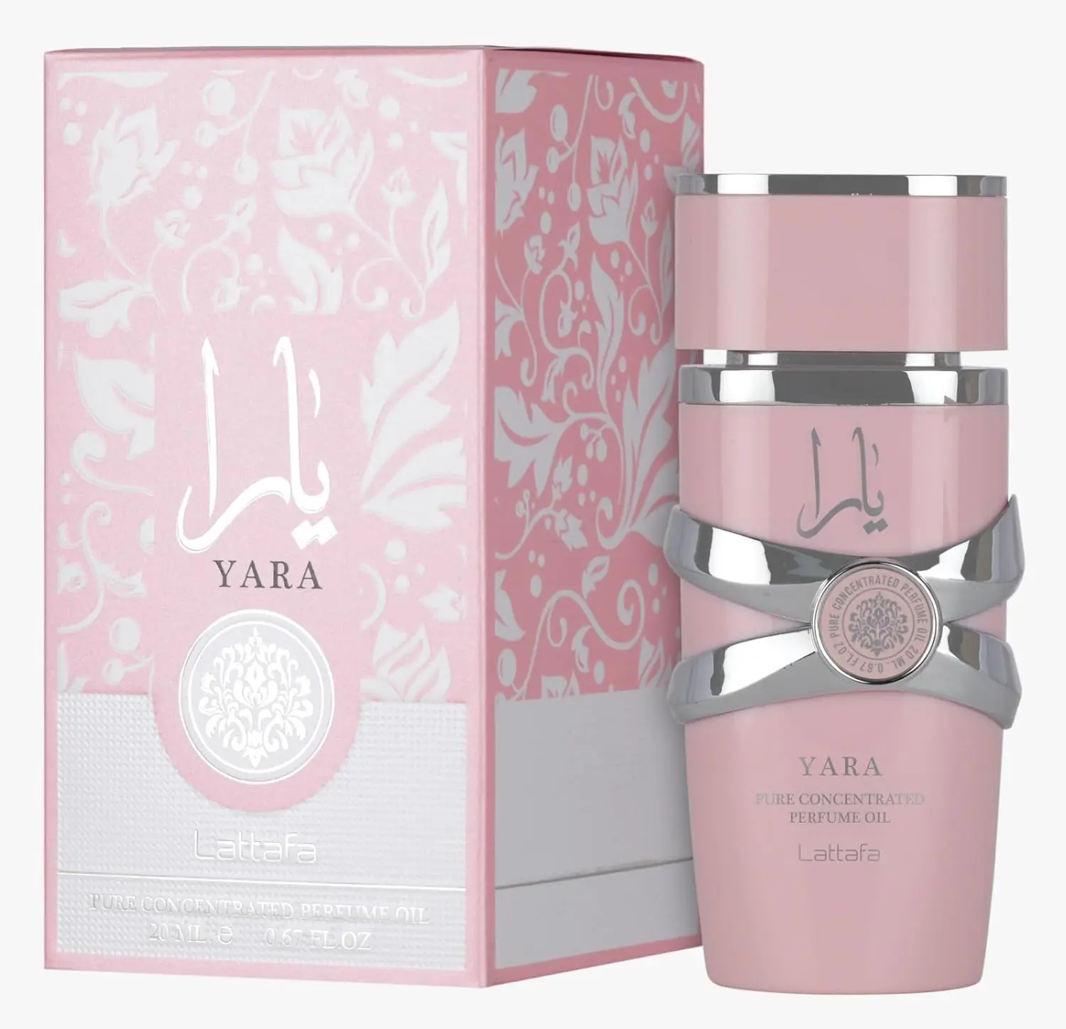 Lattafa Yara – Floral, Gourmand, Fruity, Musky – Pure Concentrated Perfume Oil Long-Lasting Fragrance for Women, 0.67 Ounce / 20 ml