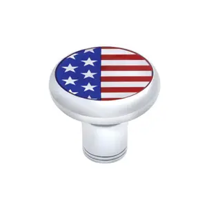 United Pacific – Deluxe Air Valve Knob with Flag