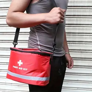 Multipurpose small/large first aid kit, backpacking, hiking, and travel bag, emergency medical kit with single empty compartment, household storage bag, suitable for outdoor adventures, hiking, and camping, Emergency Gear