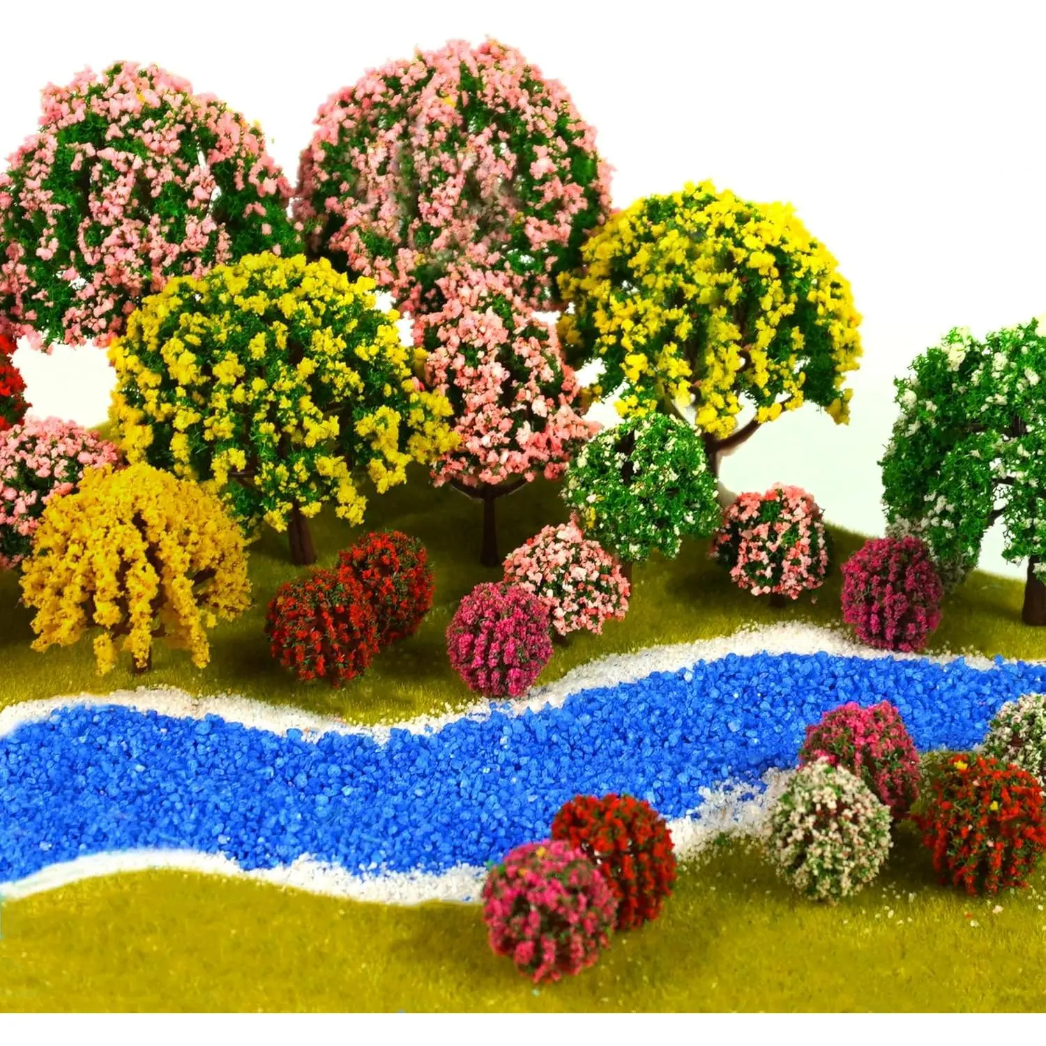 32 count Model Trees 3.5cm - 10cm Mixed Model Tree  Scenery Architecture Trees  Trees for DIY Crafts, Building Model, Scenery Landscape  Green