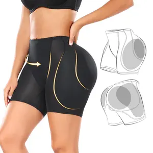 [Snatched] 4-Pad Butt Lifter & Tummy Control Faja for Curvy Women - Seamless High Waist Silhouette Shaper Panty with Removable Adjustable Pads for Hourglass Curves