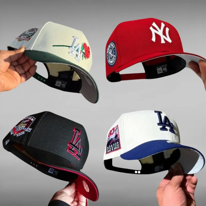 New Era LA Dodgers & NY Yankees 9FORTY 59FIFTY MLB Hat – Fitted Snapback Baseball Cap for Men Women, Unisex Streetwear Sombreros, Adjustable Trucker Design, Classic Game Day Essential, USA 2026 Trend, Hip Hop Urban Outfit