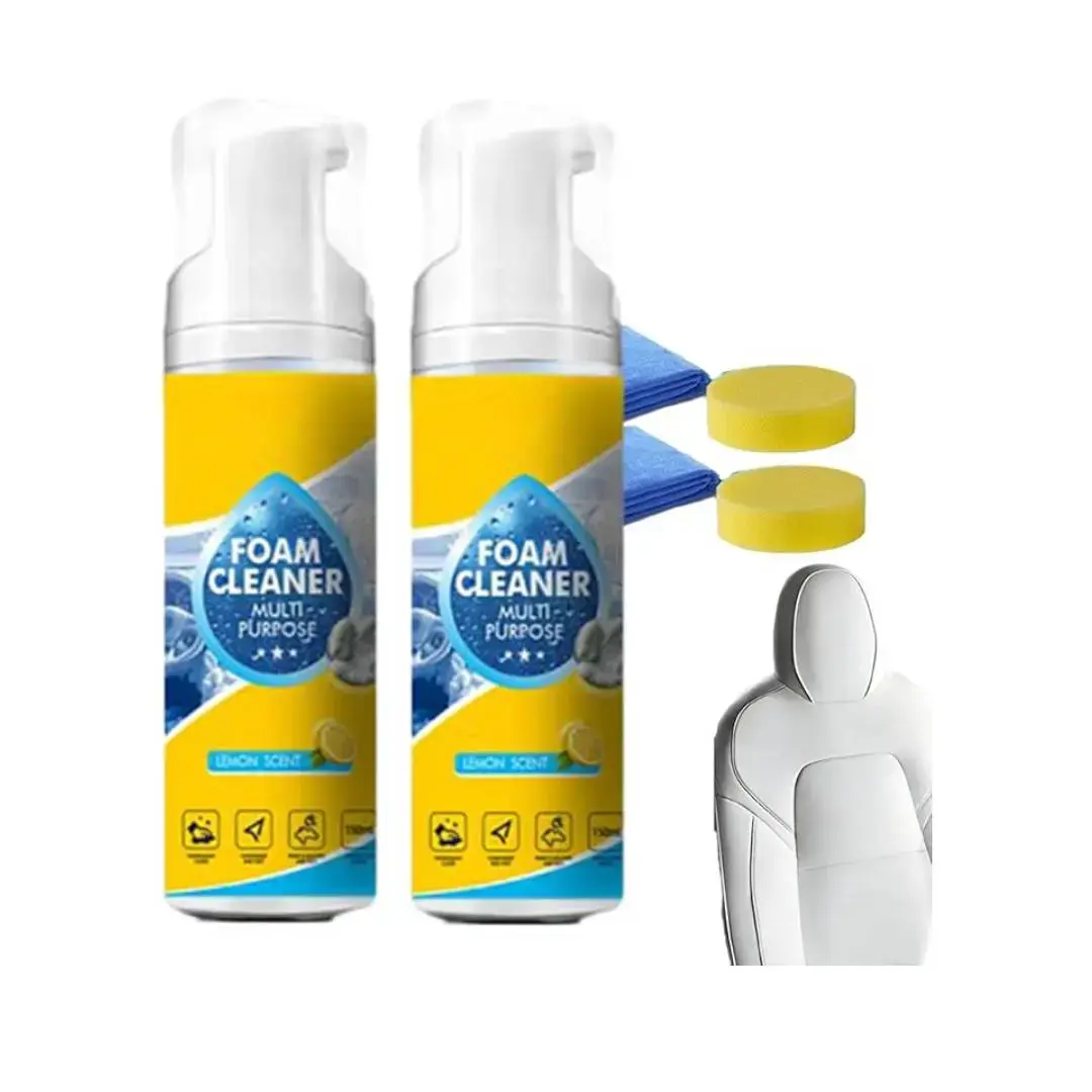 4-in-1 Multi-Enzyme Foam Spray Cleaner - Heavy Duty Deep Cleaning House & Car Detailing Products, Stain Removal for Car Interior & Sofa,outdoorfun Car Detailer