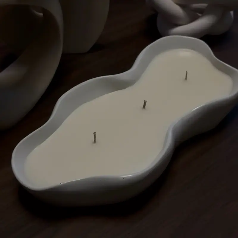 Lluvia de Luz Serenity Wave Candle | 3-Wick Soy Wax Candle