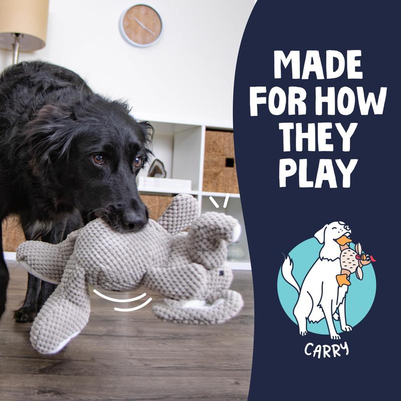 indestructible dog toy dog toys Baby Elephant Plushies Dolls Stuffed Plush Dog Chew Toy Durable Squeaky Pet Pick Up Interactive for Puppy Teething Best Birthday Gift