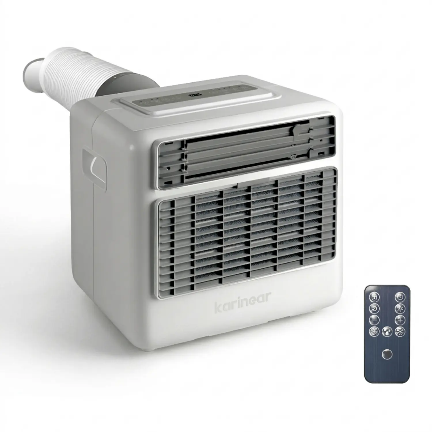 Karinear Portable Air Conditioner Cooler, 3300BTU (5000 BTU ASHRAE), Fast Cooling to 60°F, 3 Cooling Modes, 24-Hour Timer, Durable for Camping, RV, Ac Cooling Fan, Mobile Ac Unit