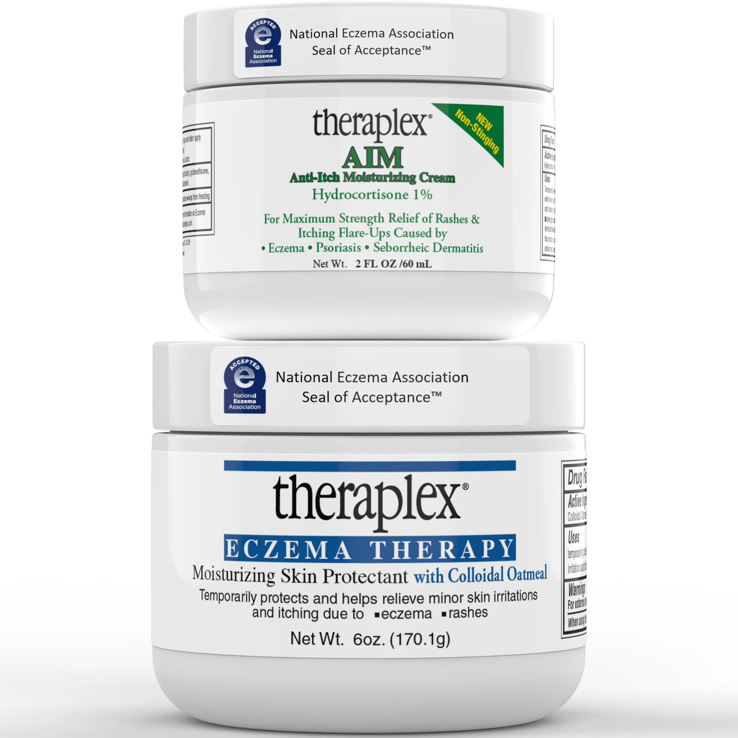 Theraplex Eczema Relief Bundle: Itching Cream (3 Oz) & Therapy Lotion ...