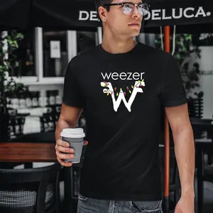 Weezer Lights Holiday Christmas 2024 Unisex Heavy Cotton T-Shirts
