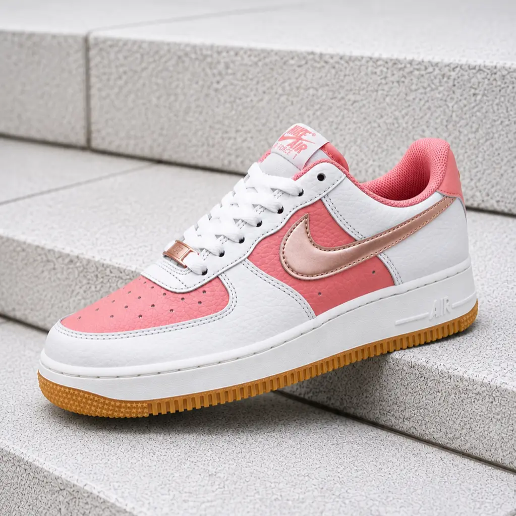 Nike Air Force 1 Low '07 SE Rust Pink Metallic Red Bronze IQ0360-685 Women's Fashion Sneaker New