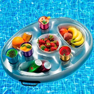 Drink Floaties, Floating Drink Holder for Pool 27.6"x19.7", Swimming Pool Accessories Pool Drink Floats