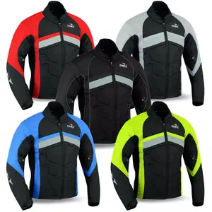 Mens Motorcycle Waterproof Cordura Textile Jacket Motorbike CE Armours Fabric Menswear