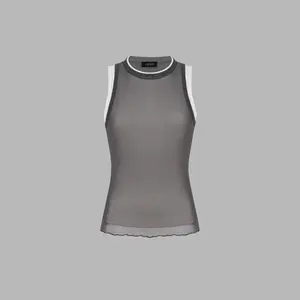 Cider [size 2-10] Contrasting Binding Solid Tank Top