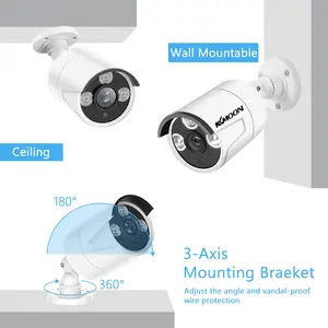 2.0MP 1080P Camera Security Camera Surveillance System Intelligent Motion Detection and Alerts System NTSC System