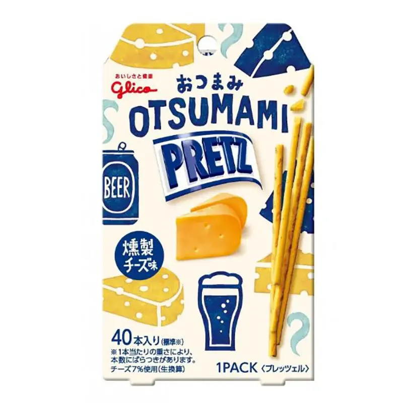 Glico Pretz Crispy Snack Sticks - Beer Smoked Cheese Flavor (0.8 oz), Late Night Shameless Snacks for Adults, Drinking Companion Glico Pretz Crispy Snack Sticks - Beer Smoked Cheese Flavor (0.8 oz), Late Night Shameless Snacks for Adults, Drinking Companion