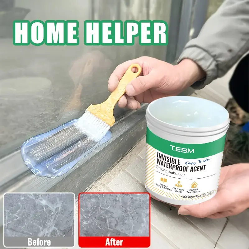 Invisible Fast-Drying Sealing Waterproof Agent, Effective Leak-Proof Coating, Multi-Purpose RV Home Waterproof Glue Adhesive, Wall Ceiling Water Sealant