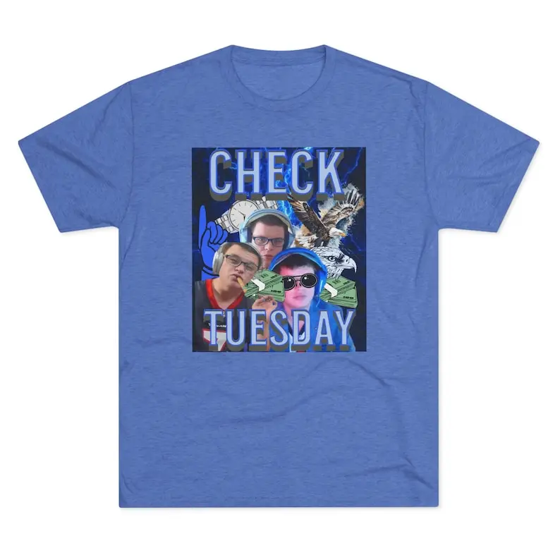 Sketch Steamer Tee- Funny Graphic Tees- Sketch T-shirt- Sketch the streamer- Jynxzi- Check TUESDAY- Check Eagle- Hey Brother
