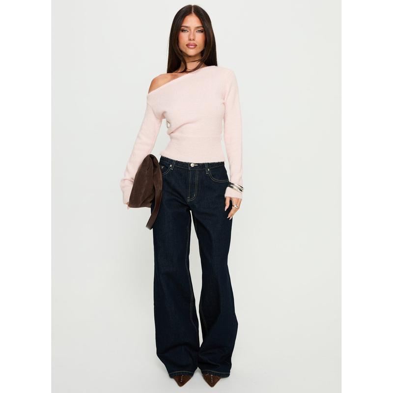 Serenitia Mid Rise Relaxed Jeans Dark Raw Wash