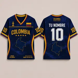 Personalized Name Number Colombia Soccer Jersey , Colombia Football Fan Gift