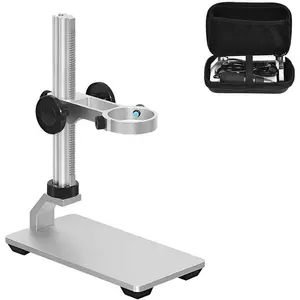 Universal Microscope Stand Pro,  Professional Aluminum Alloy Scope Base Holder Support Bracket for Max Diameter 1.4" USB Digital  WiFi Microscope Endoscope Magnifier Camera Lcd Screen