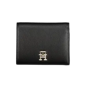 Tommy Hilfiger Black Polyurethane Wallet