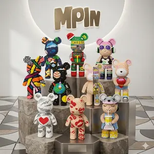 Bear building blocks, Bear Toys,Bear statues, Birthday gifts, Educational gifts, unisex, fashionable decorations, cool gifts, parent-child interactive sets,  For Boys And Girls, Trendy Decorations.