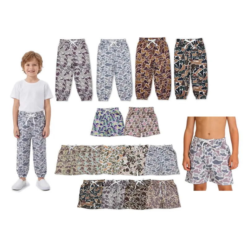 Boys Camo Shorts  Casual Shorts, Jogging Pants Back to School Outdoor Adventures