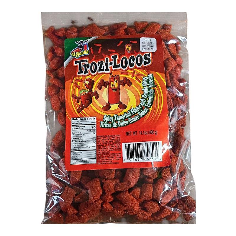 Tijuana Trozi-Locos  Spicy Tamarind Flavor Soft Candy Bites