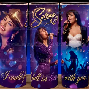 Selena Quintanilla I Could Fall In Love With You Cup Mug Tumbler 20oz Drinkware Stainless Steel Insulated  Reusable Portable
