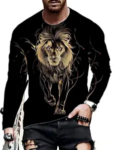 long sleeves Galaxy Swirl Stars Space Pattern T-shirt Galaxy Spiral Stars Cosmic Pattern Print Design Art Men's Fitted Fashion Autumn and Winter Leisure long sleeve printed comfortable for casual wear breathable long sleeve