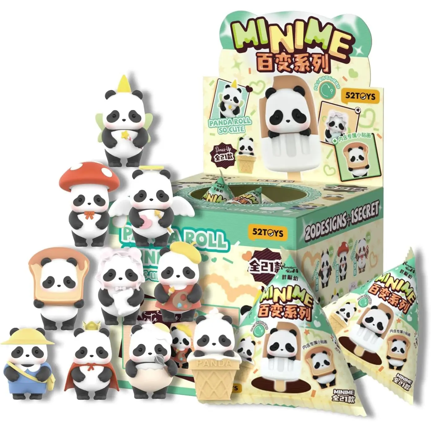 52Toys Panda Roll Minime Dress Up Series Blind Box Full Box