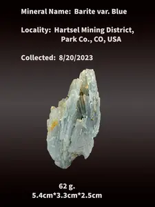 Blue Barite Cluster