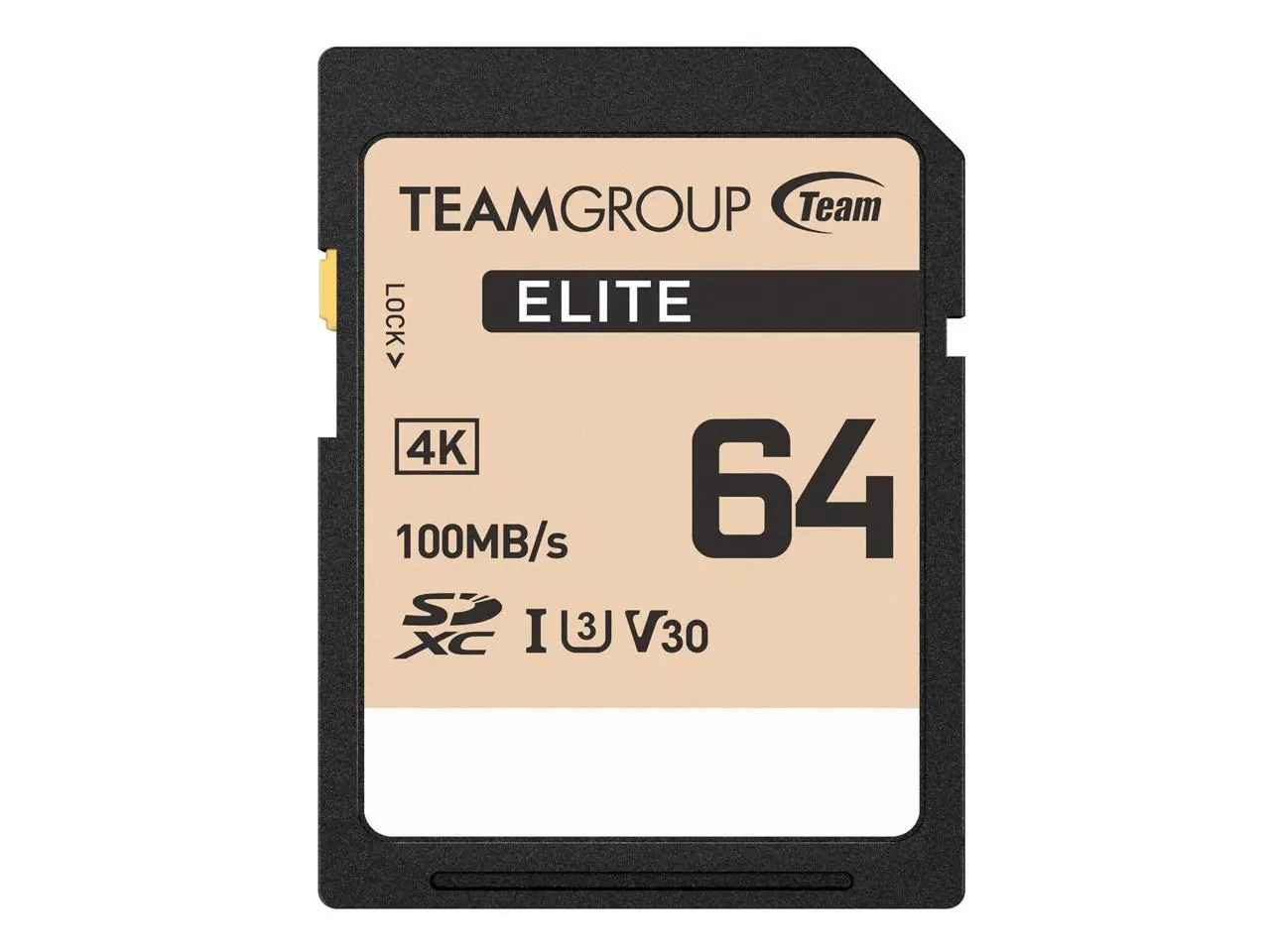 Team Group 64GB Elite 4K SD Card UHS-I U3 V30 Read/Write Speed Up to 100/50MB/s (TESDXC64GIV3069) Team Group 64GB Elite 4K SD Card UHS-I U3 V30 Read/Write Speed Up to 100/50MB/s (TESDXC64GIV3069)