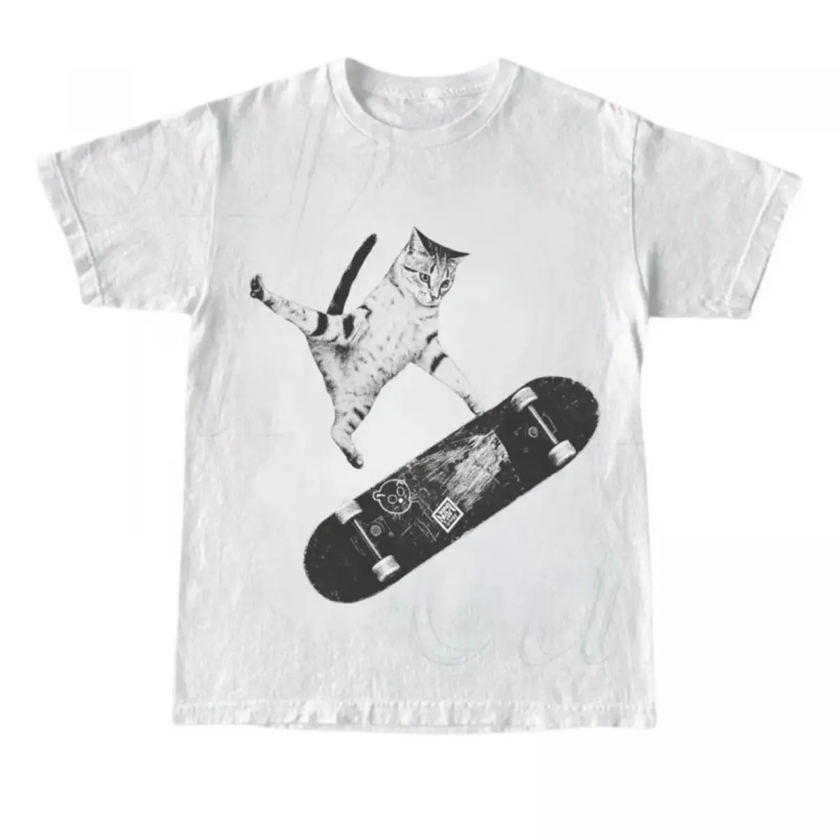 2026 New Boxy Fit Tee 100% Premium CottonVintage Style Emo Skater Cat Graphic Tshirt Casual Crewneck, Fantasy Kitten Tshirt, Cute Cat Shirt, Love Cat Tshirt, Meme Cringe Funny Dumb Shirts, Unisex Shirt Menswear Womenswear StreetwearSustainable