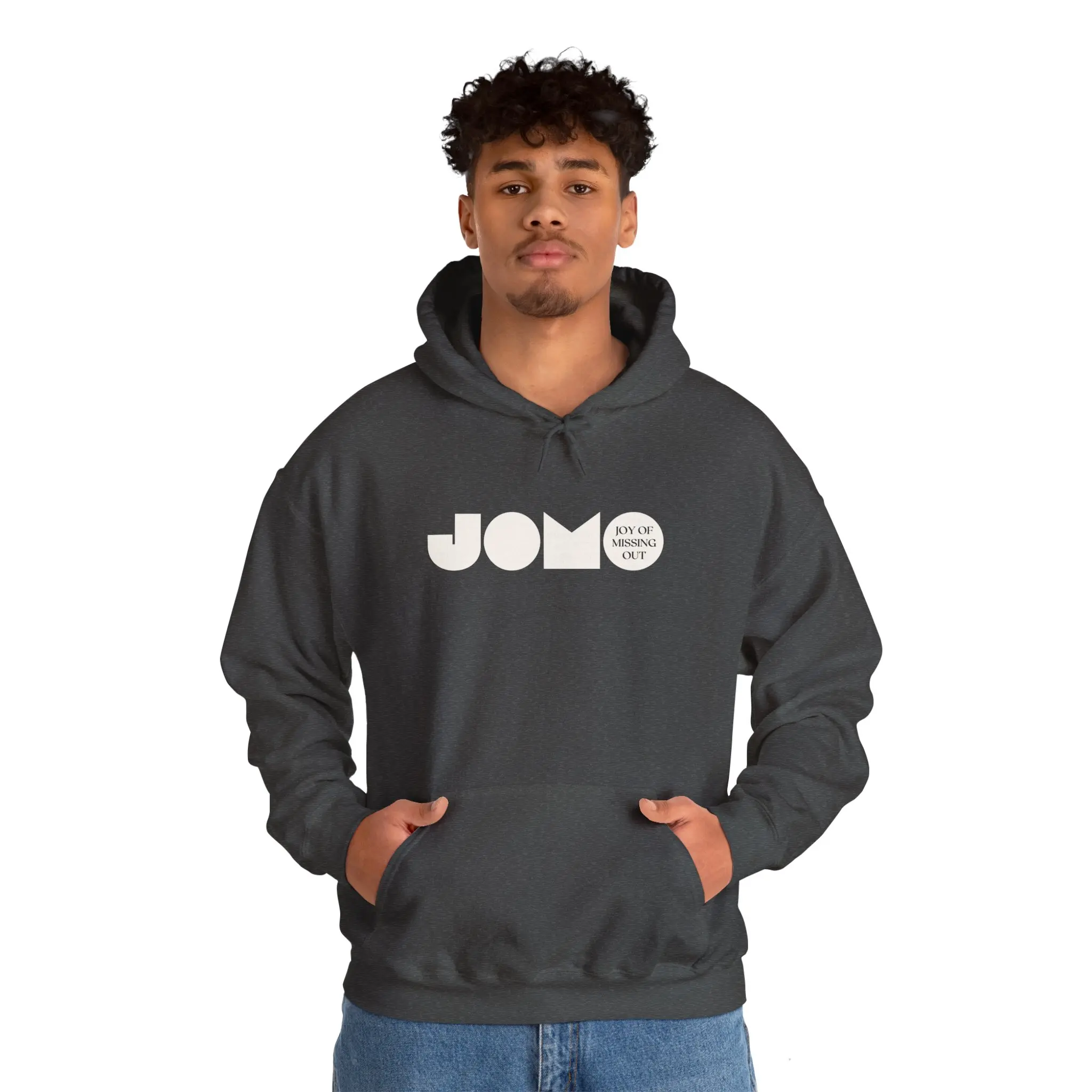 JOMO Joy Of Missing Out Sweatshirt, Unisex Heavy Blend Hooded Sweatshirt, Perfect Gift For Introverts