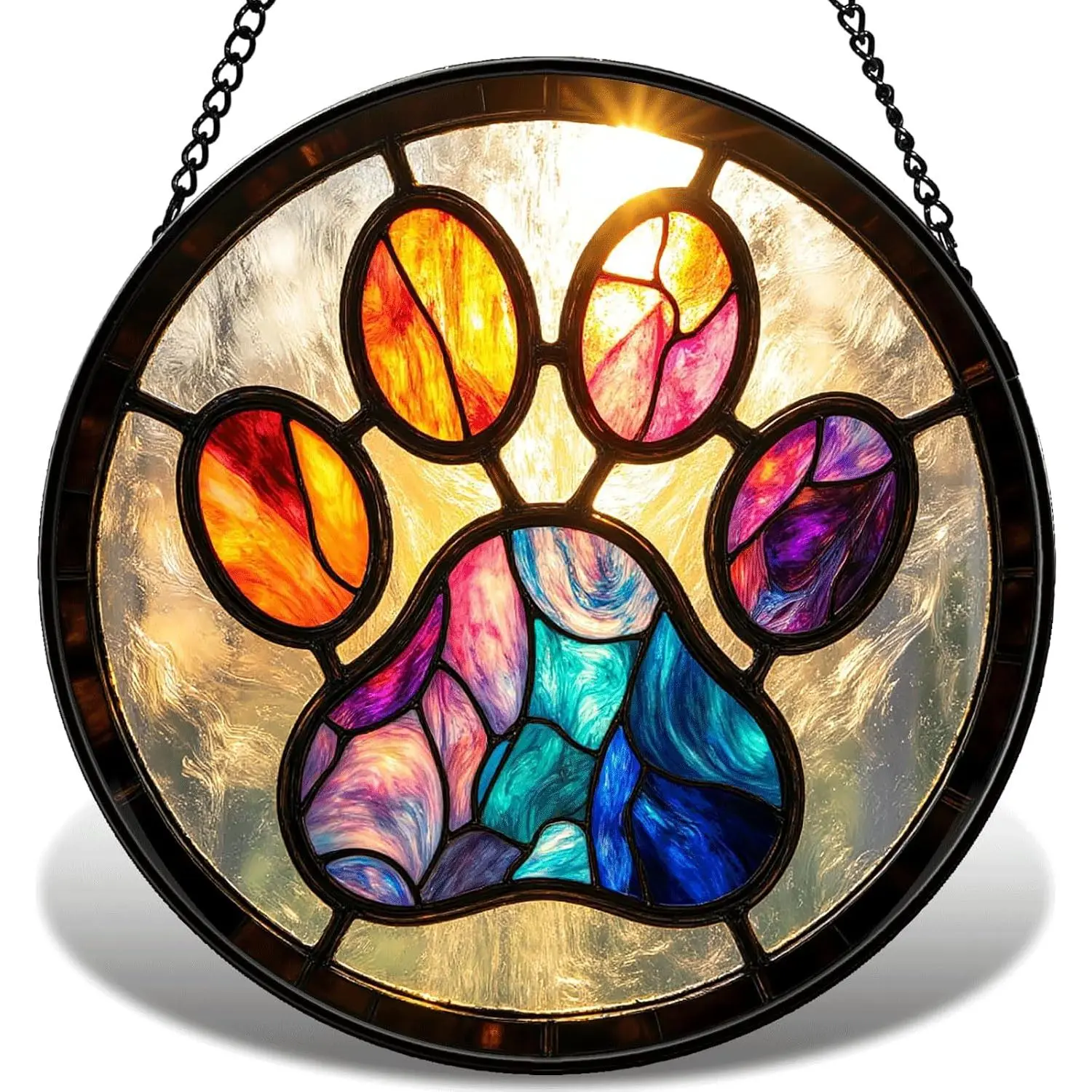 Colorful Paw Print