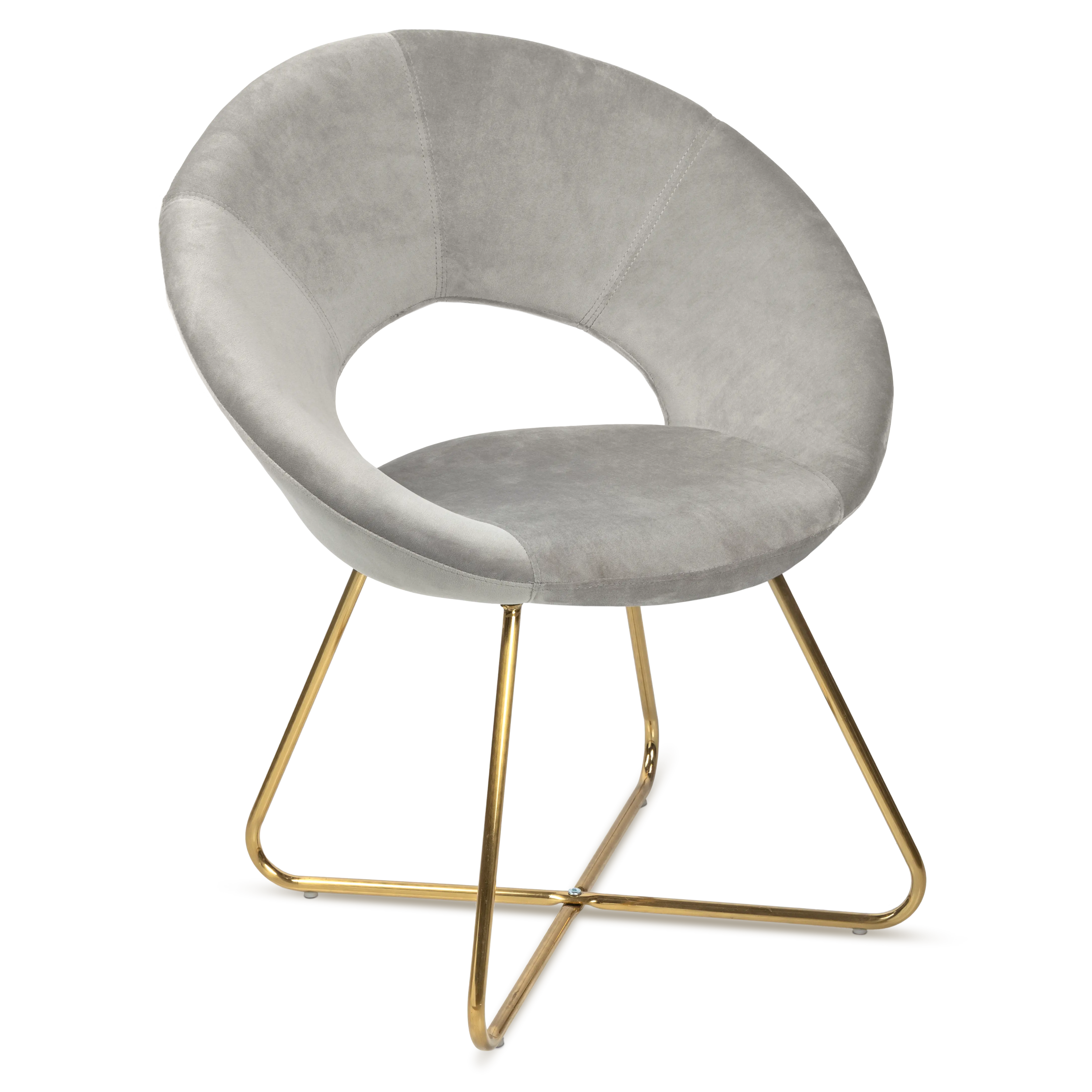Circle Velvet Accent Chair