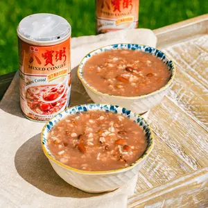 6cans TAISUN Instant Ba Bao Porridge - Multigrain Mixed Congee, 6 Cans x 13.22oz, Delicious Instant Rice Porridge Ready to Eat Porridge Dessert- Food