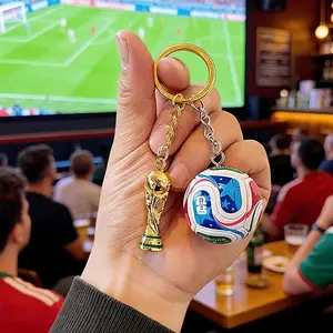 1pc/1set 2026 FIFA World Cup Themed Keychain, World Cup Football Keyring Featuring The Trophy, Merchandise for The World Cup, Decorations for Fans to Cheer During Matches, Small Gifts for Fan Activities, Presents
