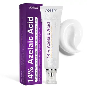 AOBBIY Azelaic Acid Acne Cream 14% - Premium Face Skin Care with Niacinamide & Tranexamic Acid - 1 Oz for Acne-Prone Skin